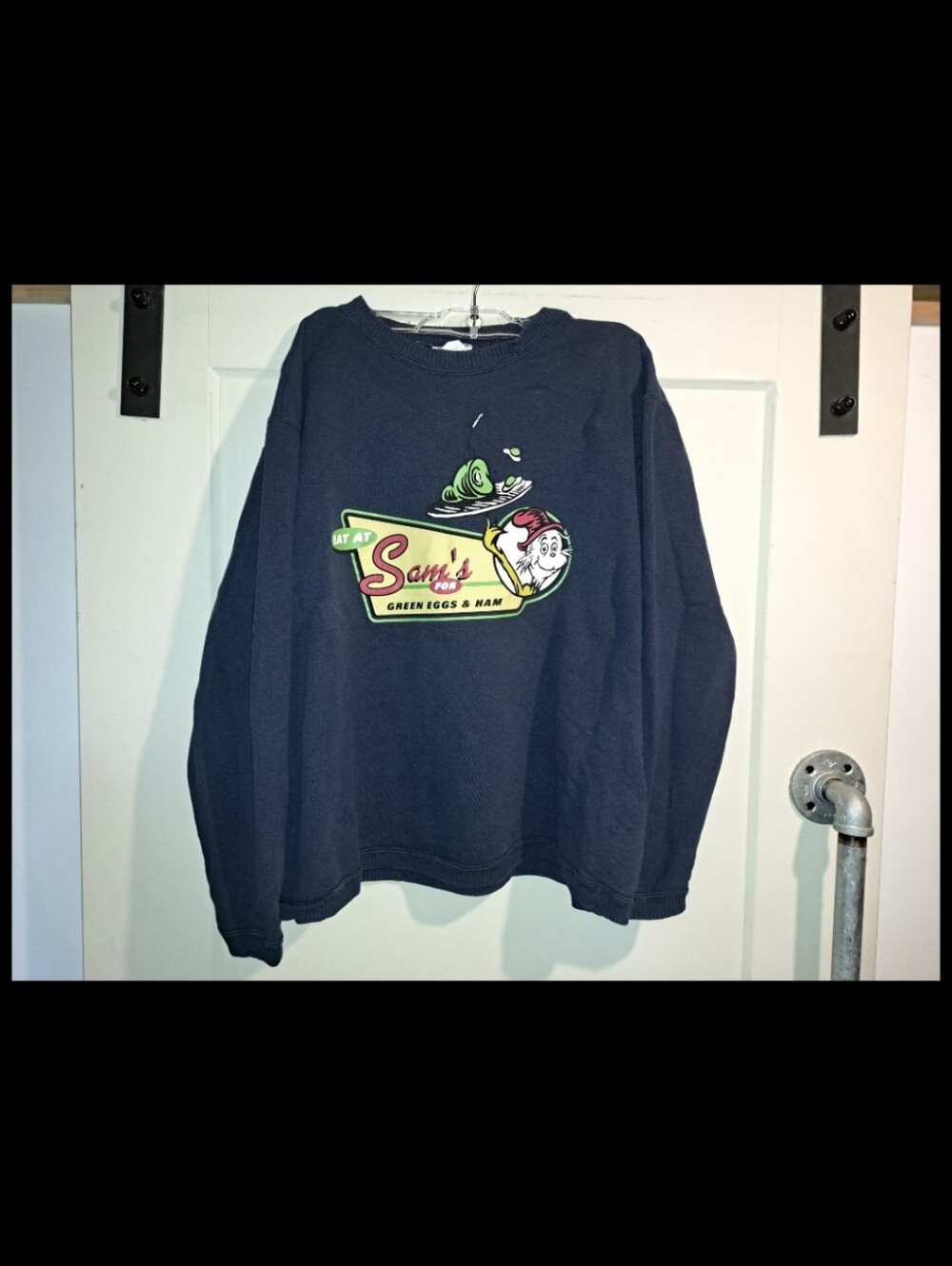Vintage 90s Dr Seuss "Green Eggs & Ham" Graphic Crewneck